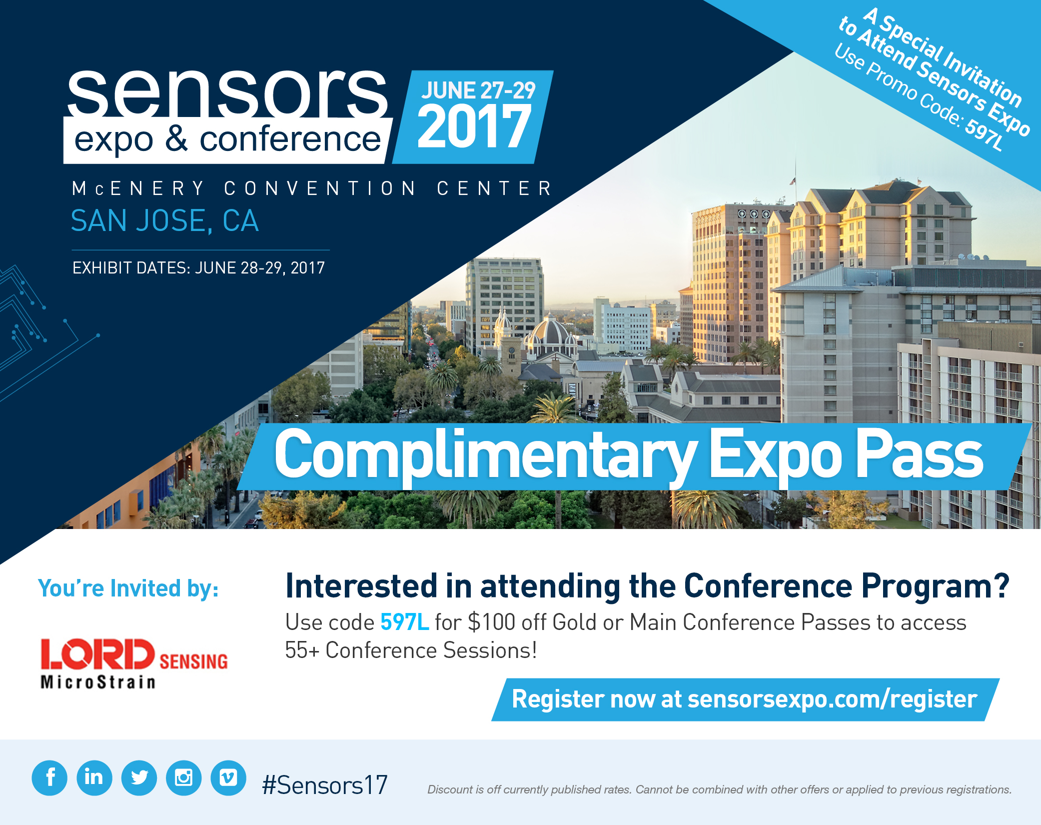 Get your FREE Sensors Expo pass! LORD Sensing Systems
