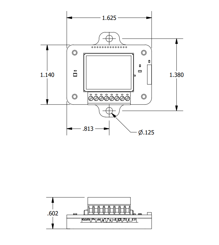 SG-Link-200-OEM - dimensions with optional mounting plate SG-Link-200-OEM - dimensions with optional mounting plate